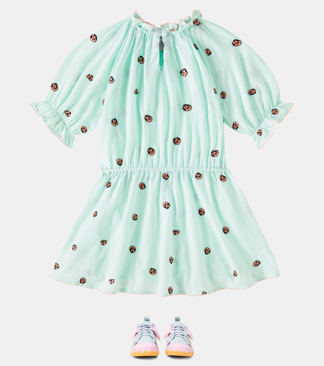 Embroidered cotton dress | Stella McCartney Kids