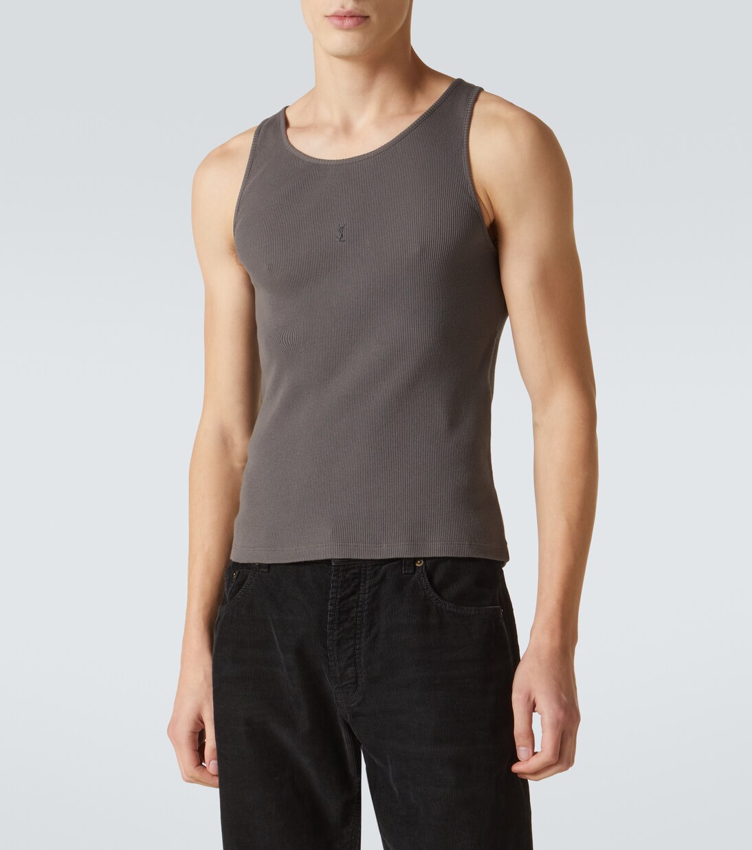 Logo cotton tank top | Saint Laurent