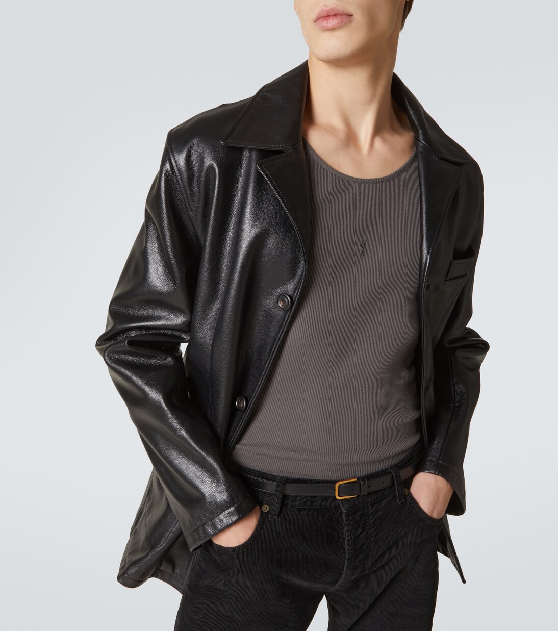 Logo cotton tank top | Saint Laurent