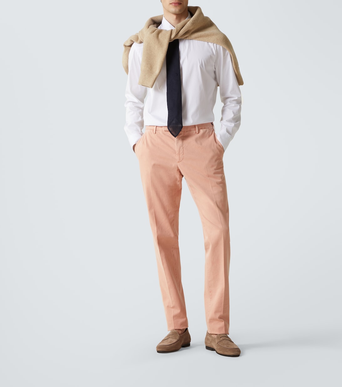 Cotton slim pants | Slowear