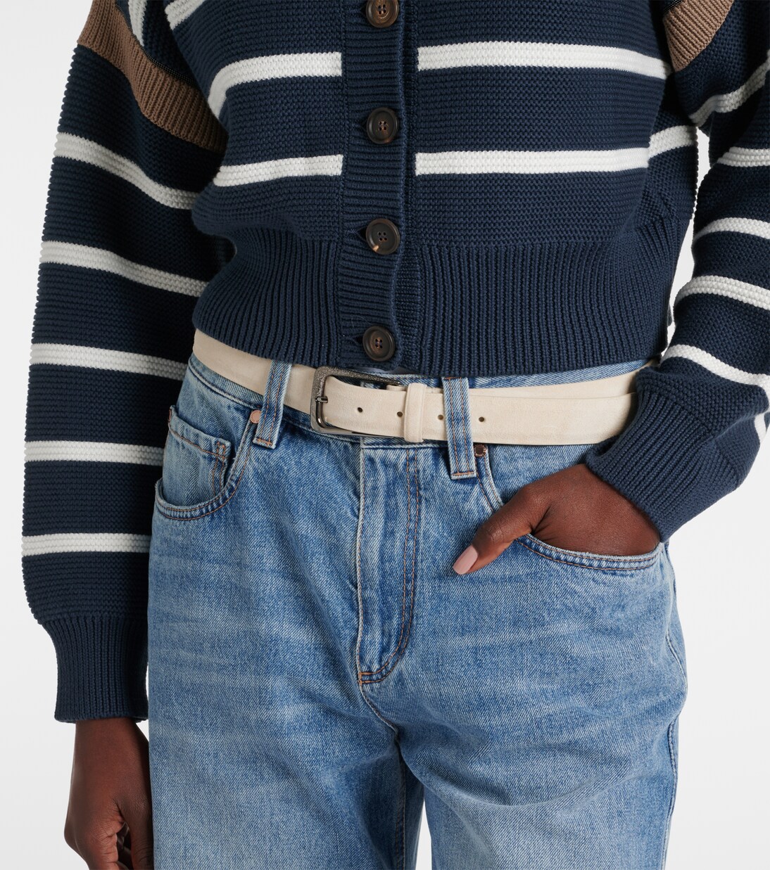 Suede belt | Brunello Cucinelli