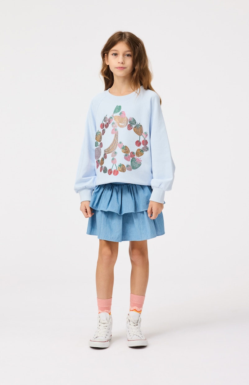 Gonna Bonita in cotone con ruches | Molo