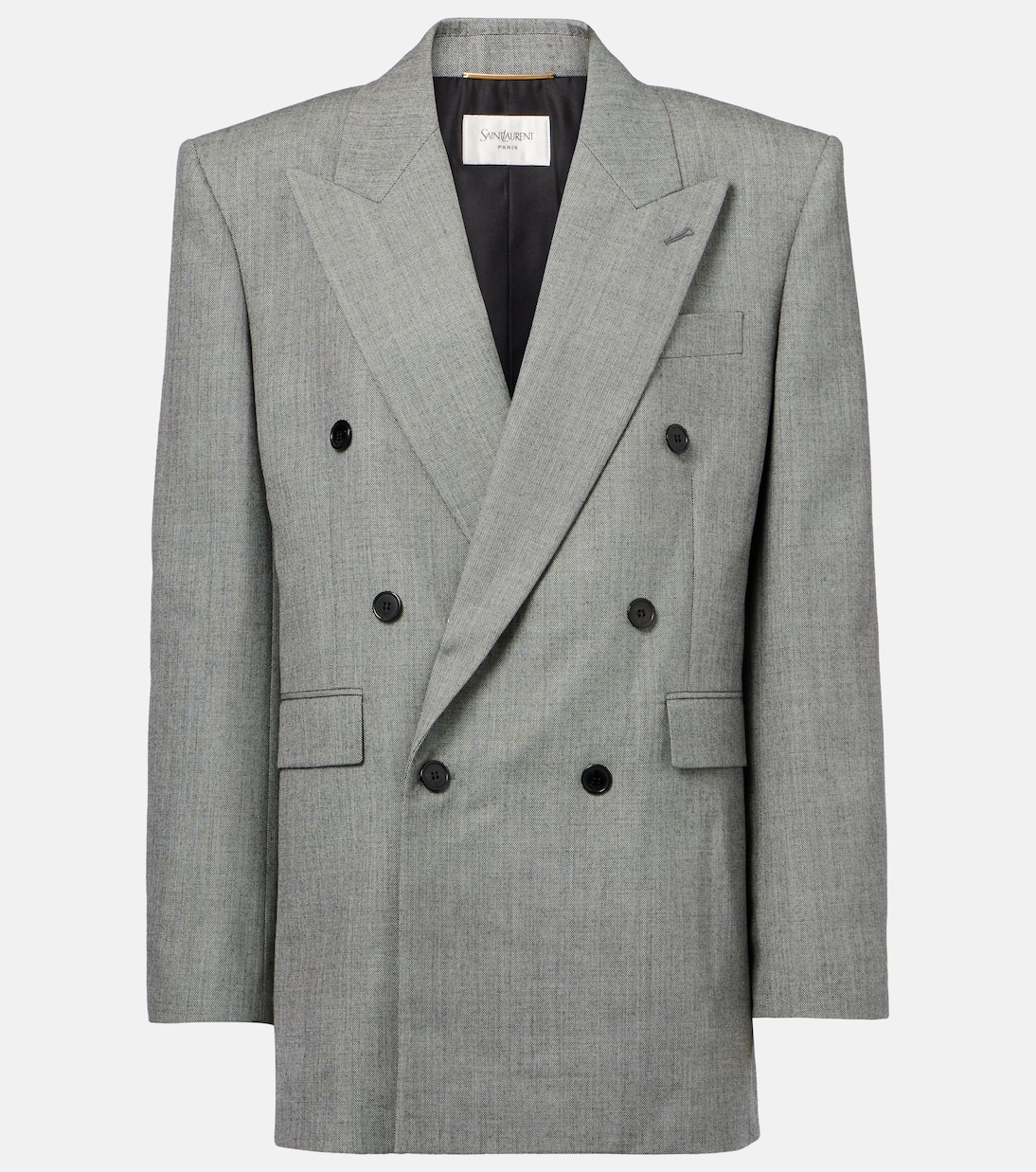 Double-breasted wool twill blazer | Saint Laurent
