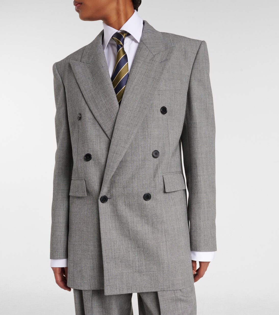 Double-breasted wool twill blazer | Saint Laurent