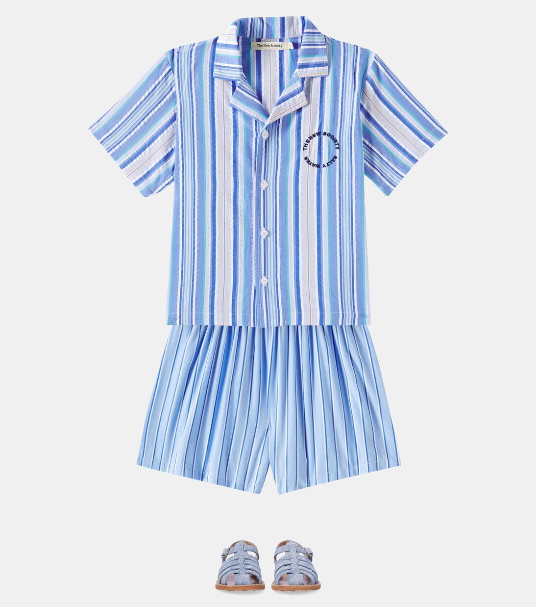 Tebas striped cotton shirt | The New Society