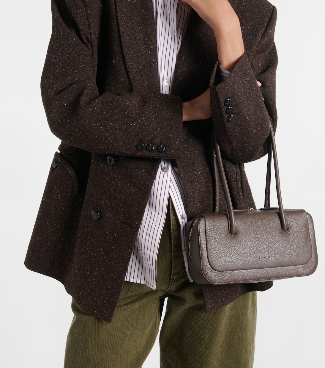 Lagune Bowling Mini leather shoulder bag | Aesther Ekme