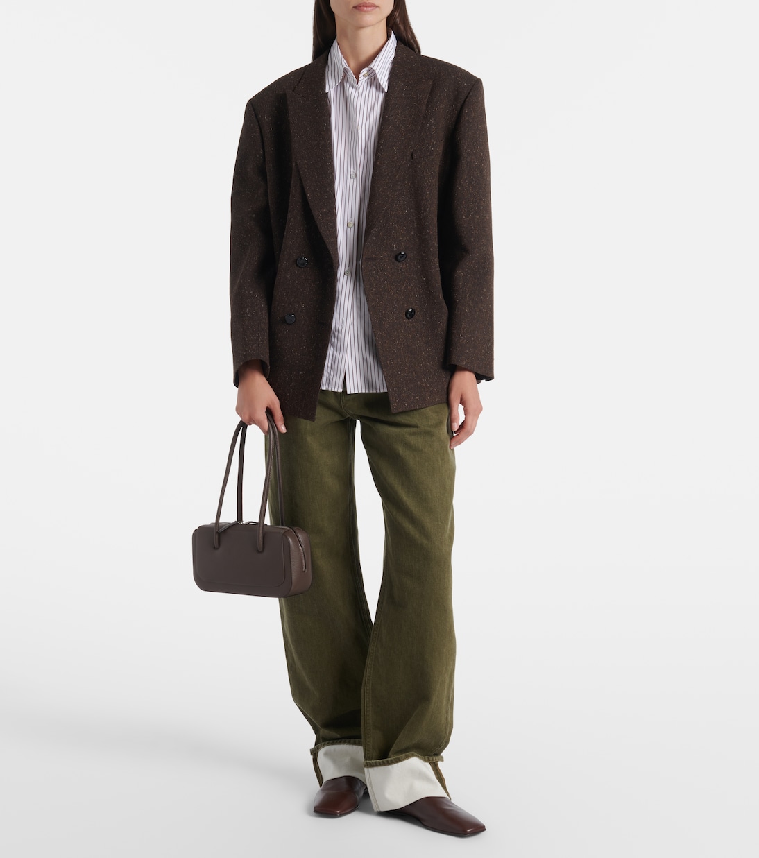 Lagune Bowling Mini leather shoulder bag | Aesther Ekme