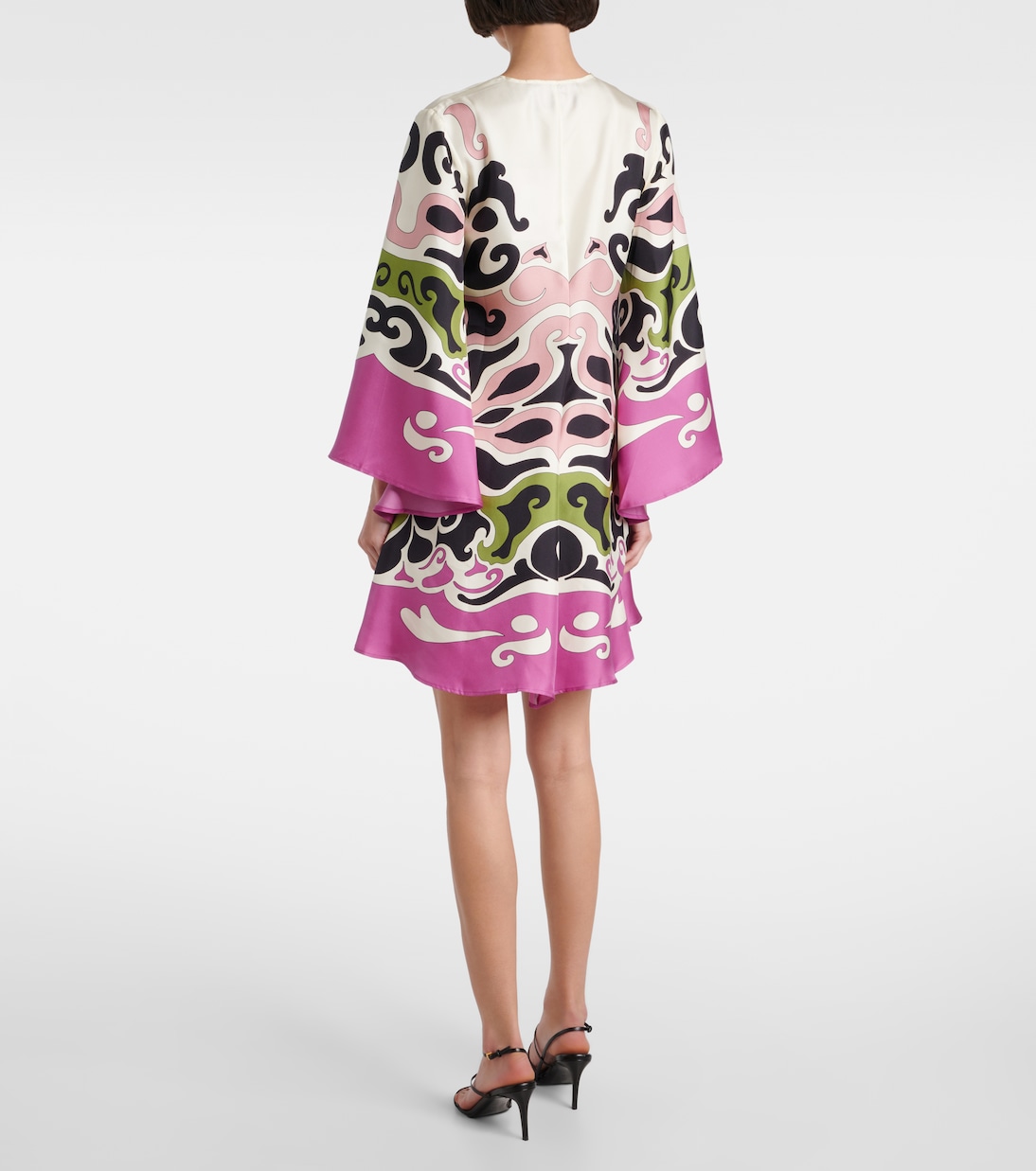 Vestido corto Magnifico de seda con lazo | La DoubleJ