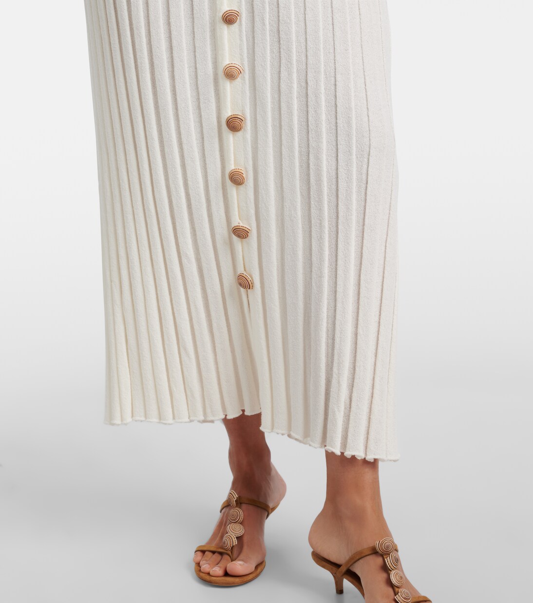 Maxirock Sundial Shell aus einem Baumwollgemisch | Christopher Esber