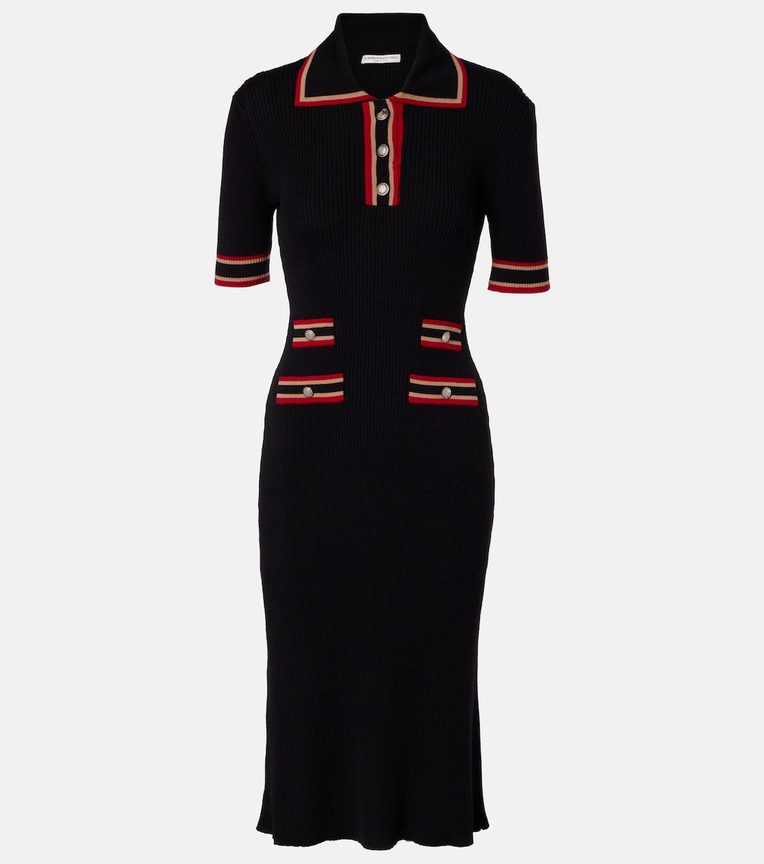 Polokleid aus Rippstrick | Alessandra Rich