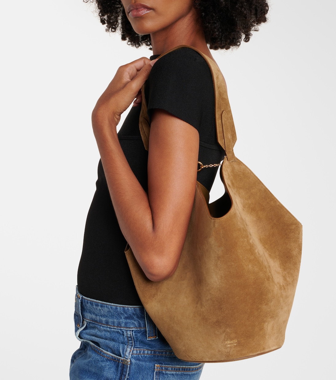 Sac Lotus Small en daim | Khaite