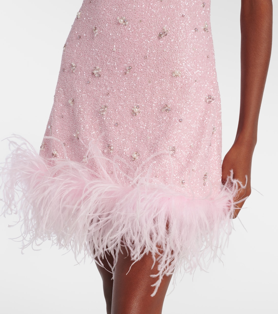 Minikleid Coralina mit Kristallen | Clio Peppiatt