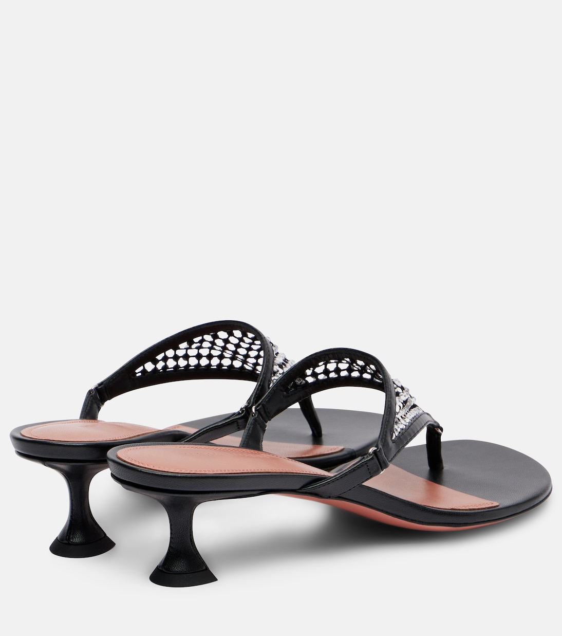 Cameron 45 crystal-embellished thong sandals | Amina Muaddi