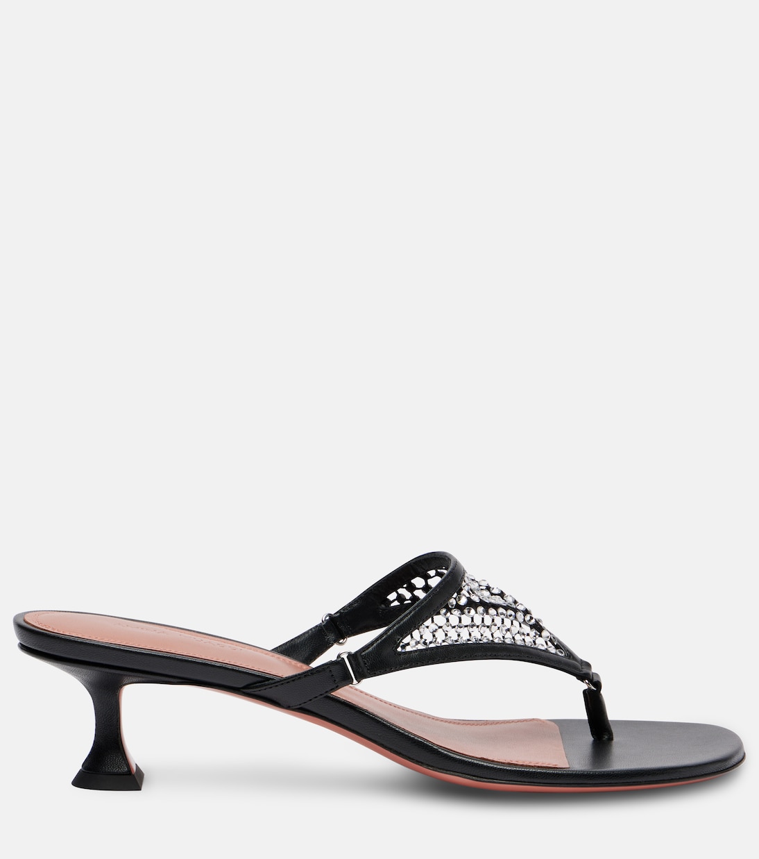 Cameron 45 crystal-embellished thong sandals | Amina Muaddi