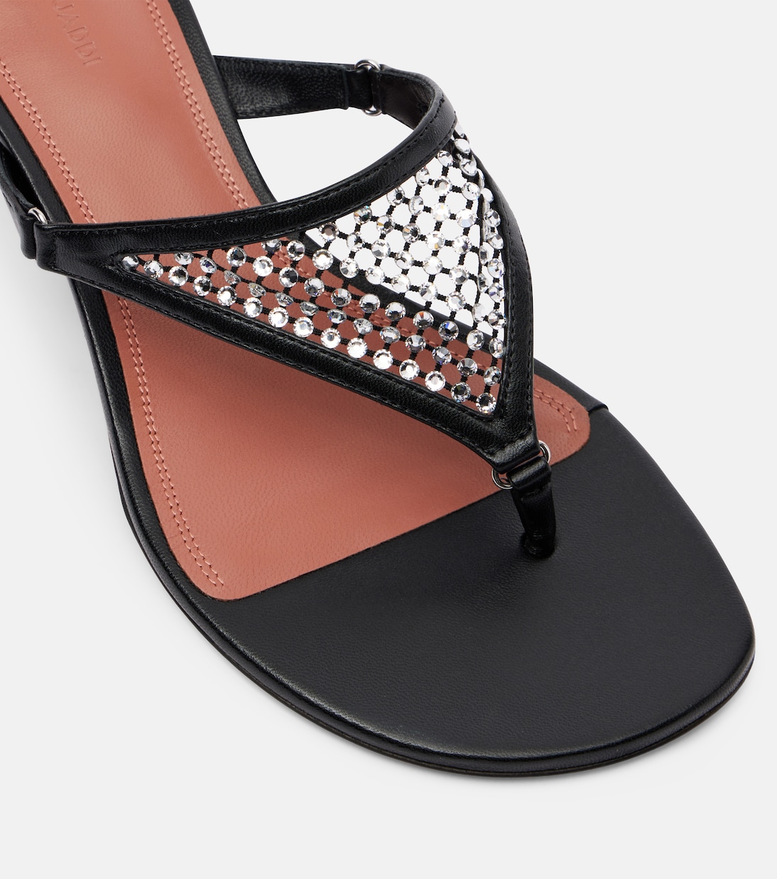 Cameron 45 crystal-embellished thong sandals | Amina Muaddi