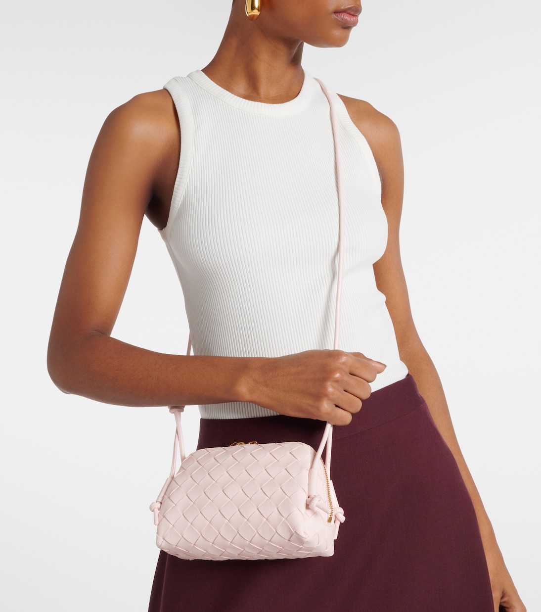 Concert leather crossbody bag | Bottega Veneta