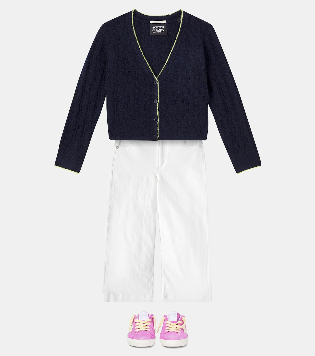 Cardigan in maglia a trecce  | Scotch & Soda Kids