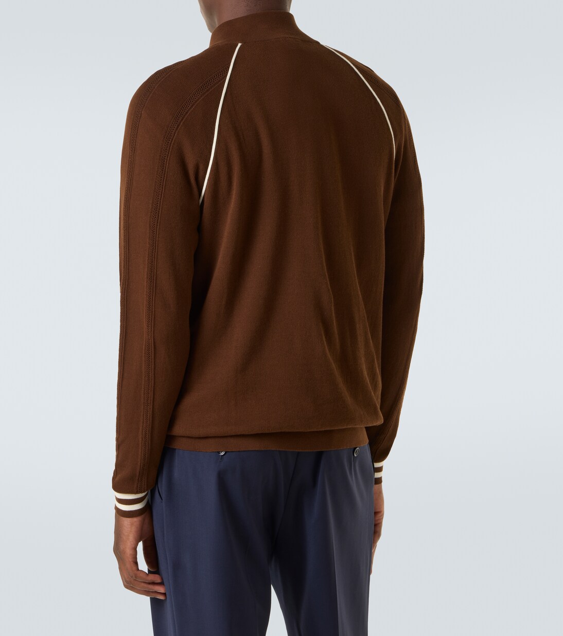 Felpa in misto cotone con zip | Miu Miu