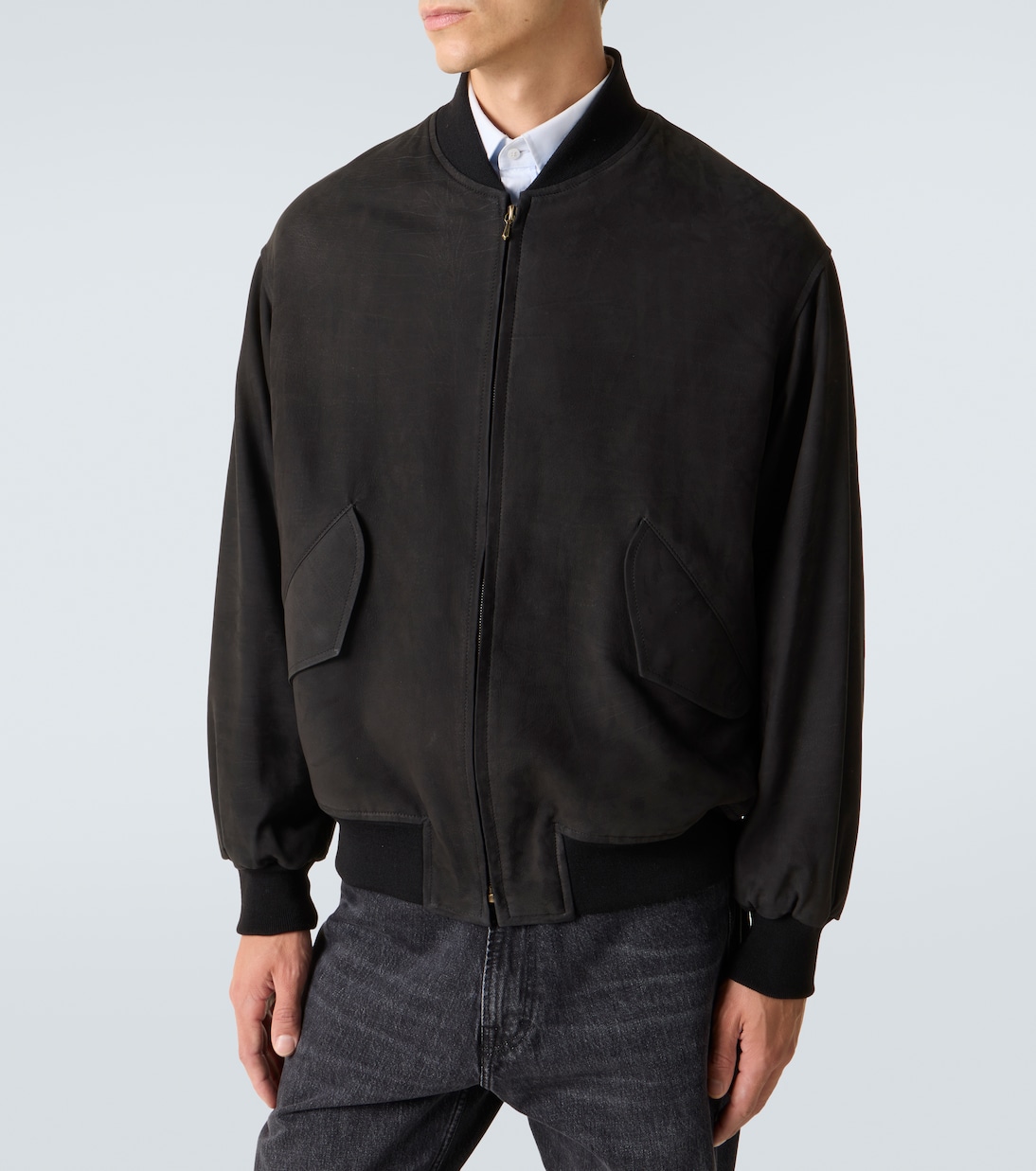 Suede blouson jacket | A.Presse