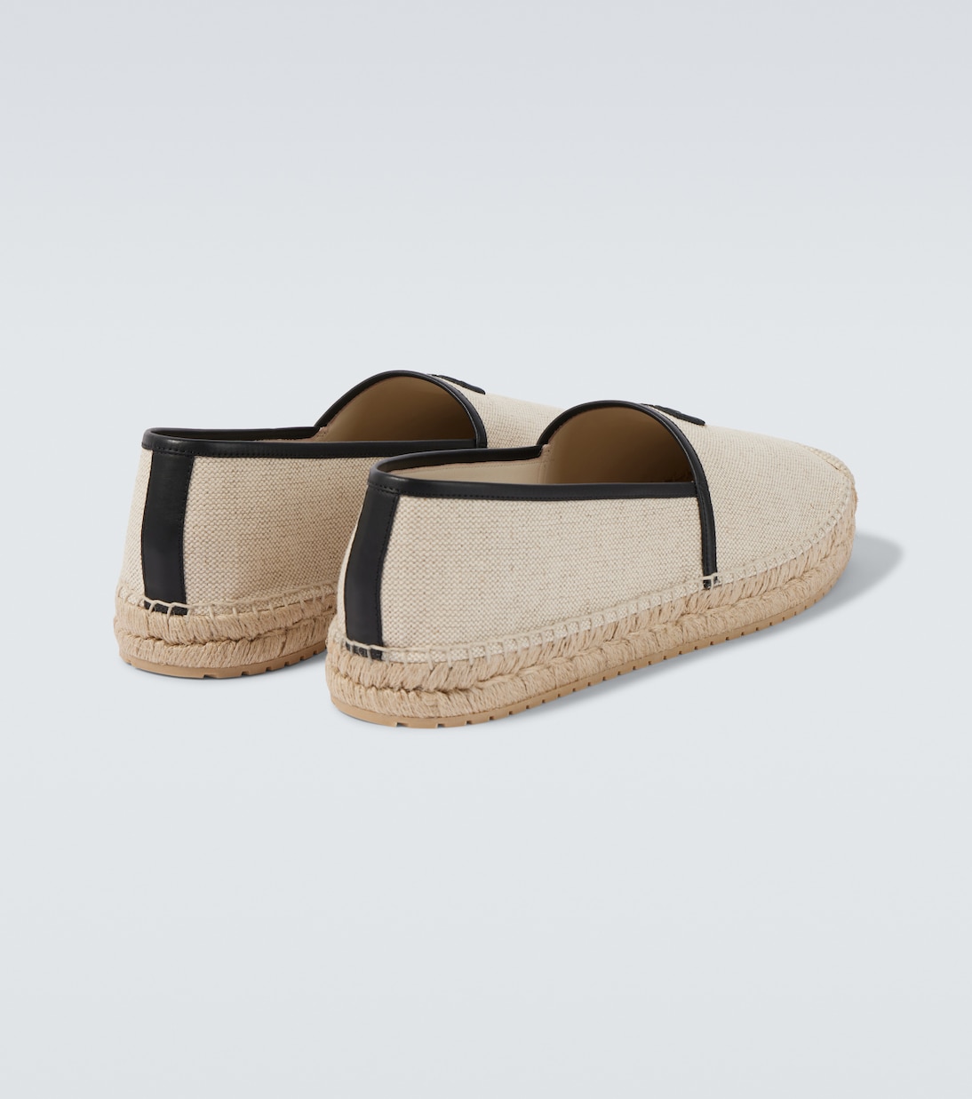 DG Leather-trimmed espadrille sandals | Dolce&Gabbana