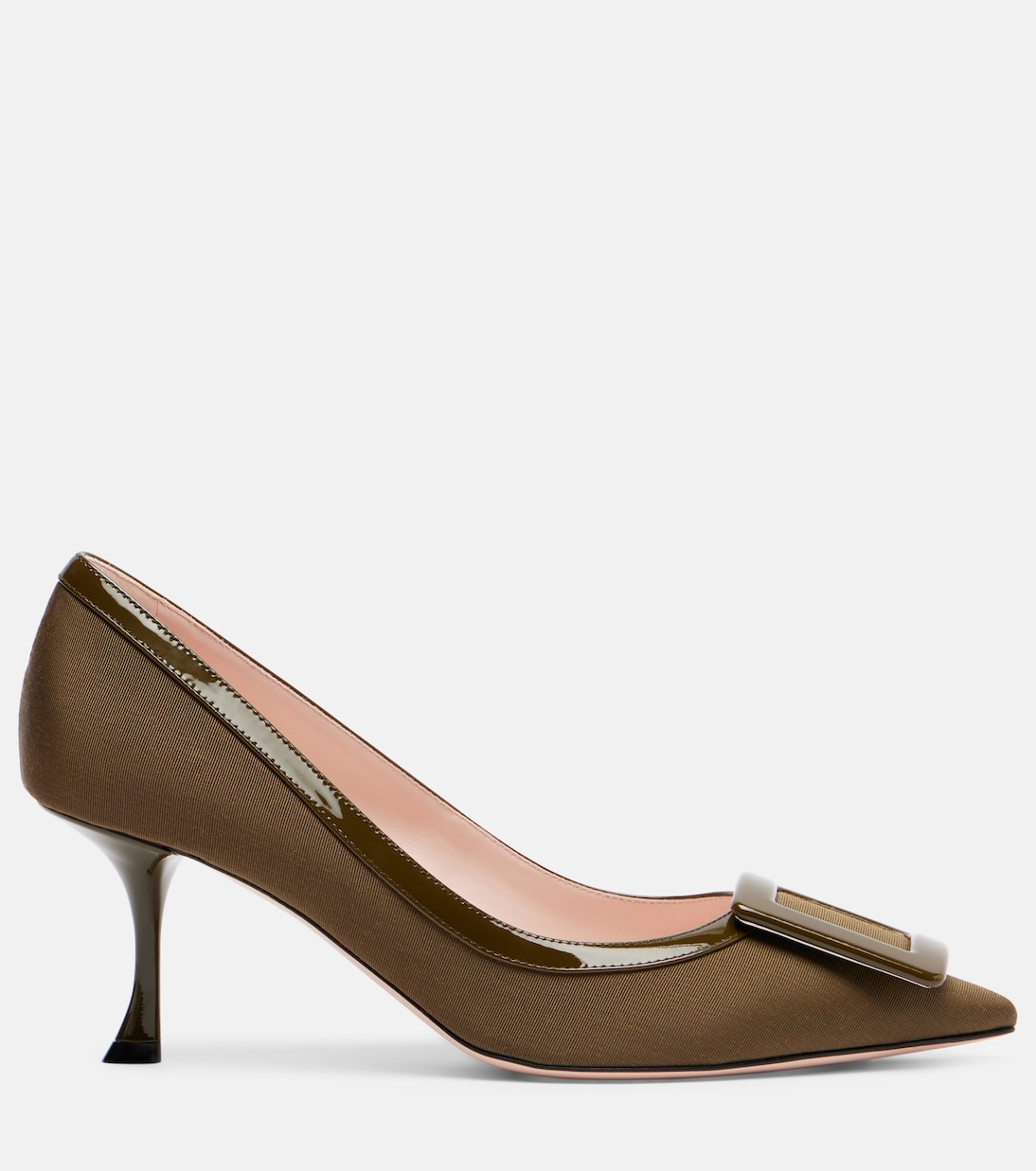 Viv In The City 65 leather-trimmed pumps | Roger Vivier