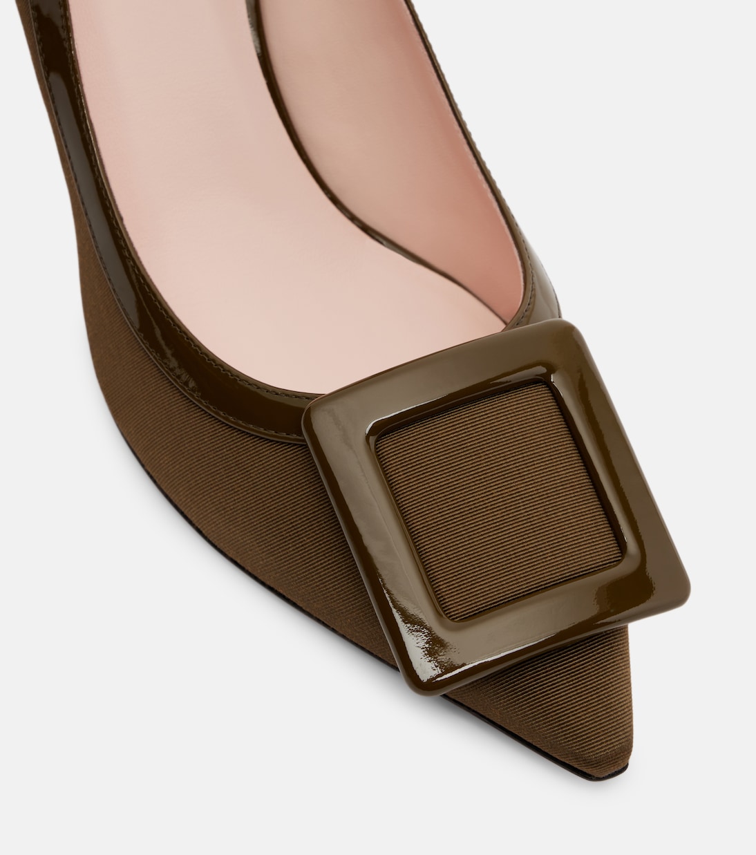 Viv In The City 65 leather-trimmed pumps | Roger Vivier