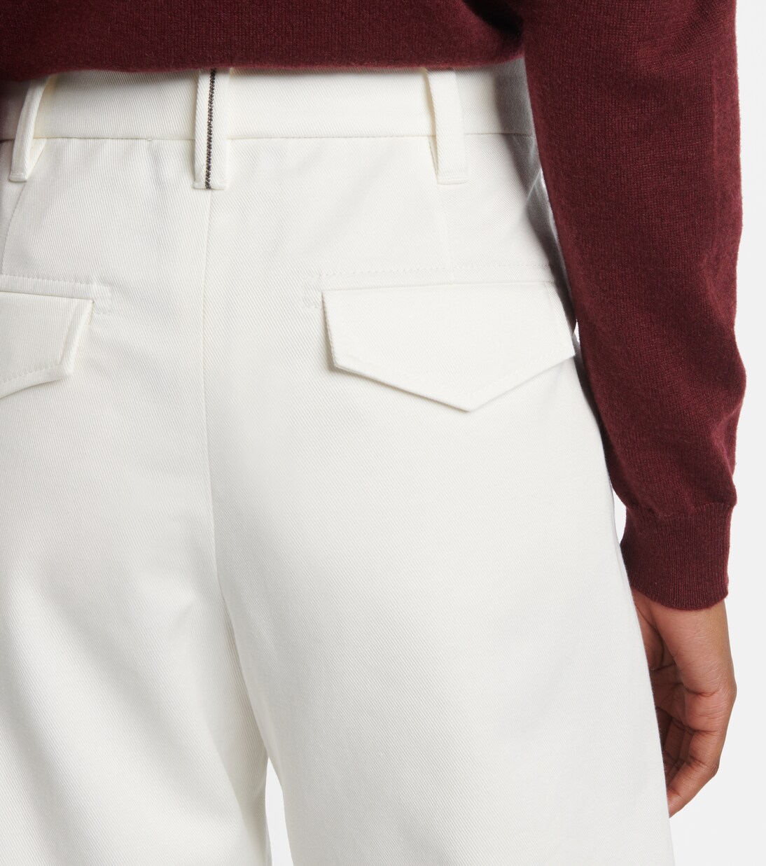 Pantalon ample en coton | Brunello Cucinelli