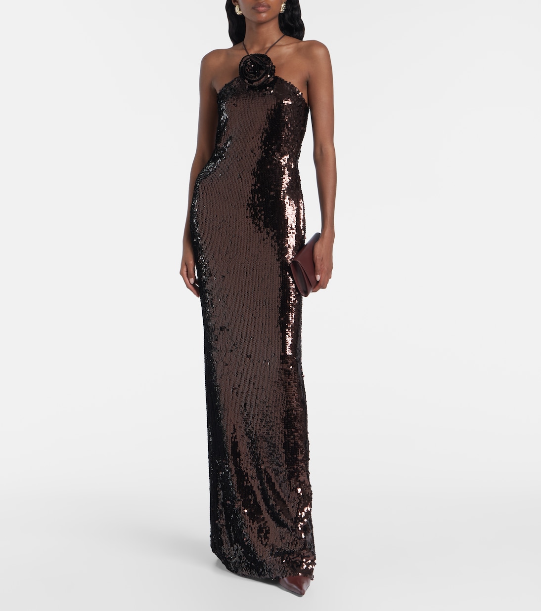 Floral-appliqué maxi dress | Magda Butrym