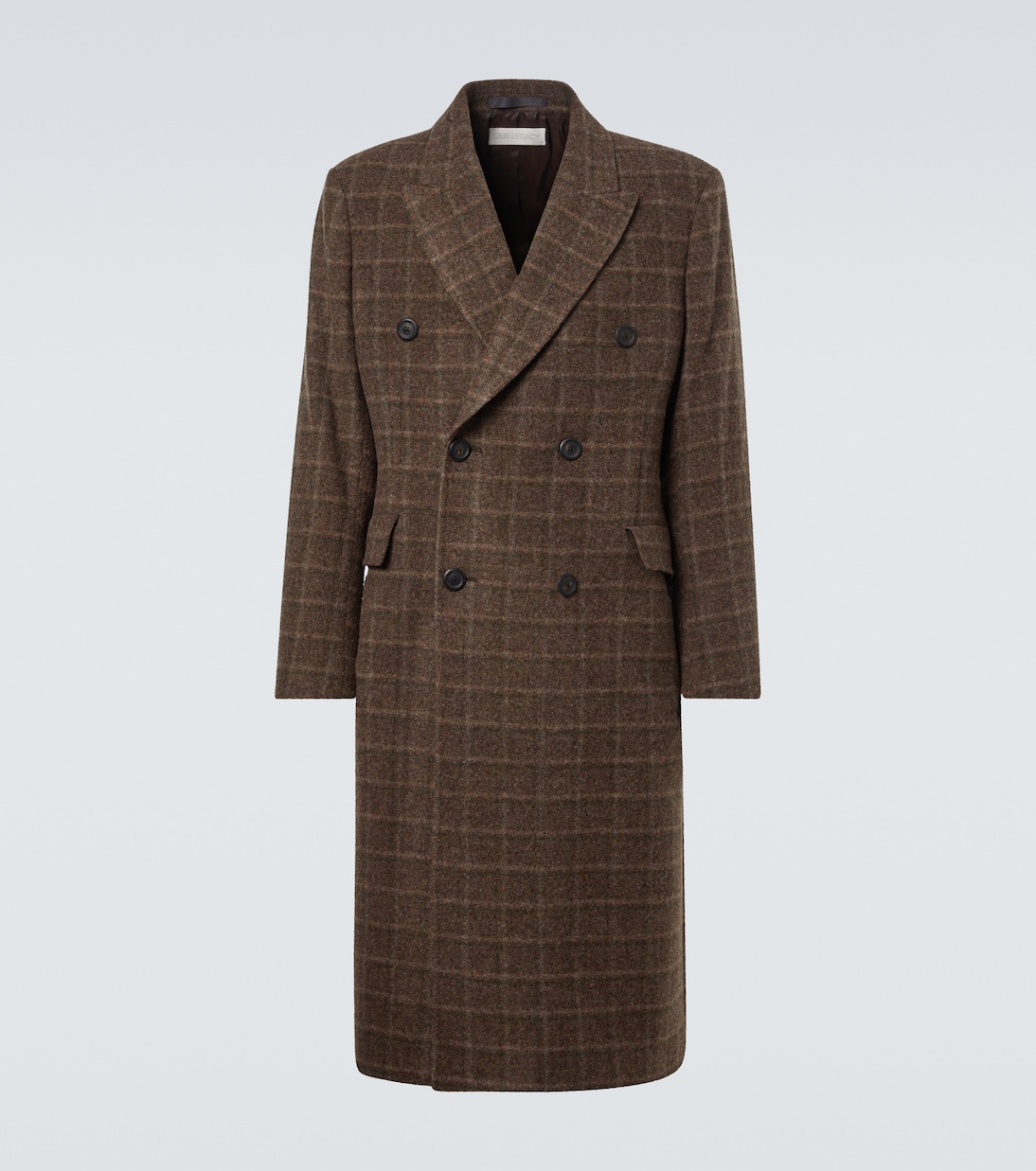 Whale checked virgin wool coat  | Our Legacy