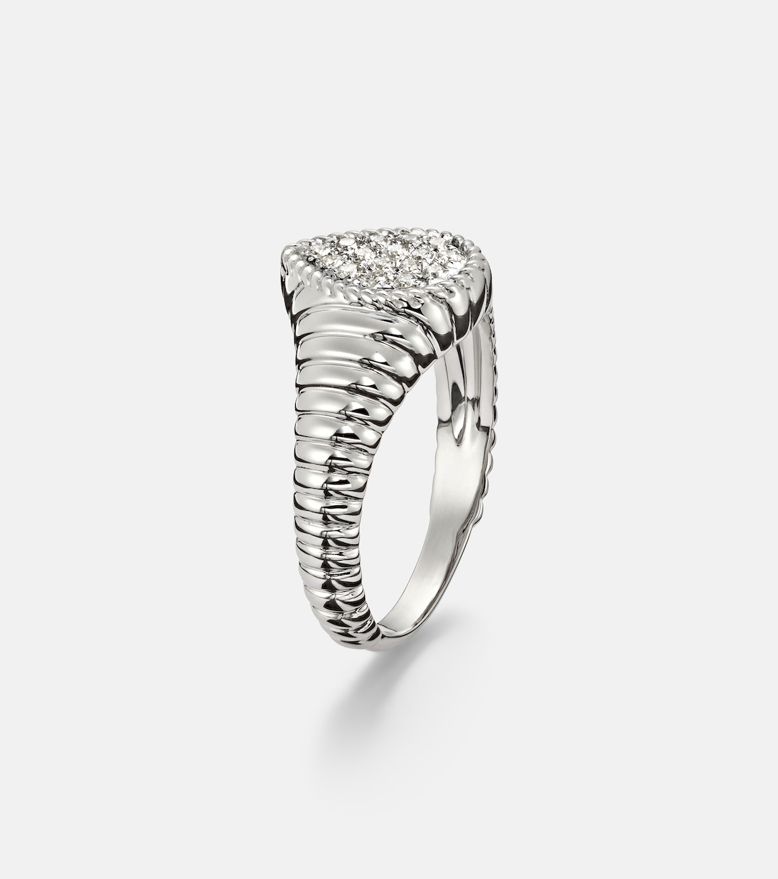 Bague en or blanc 9 ct et diamants | Yvonne Léon