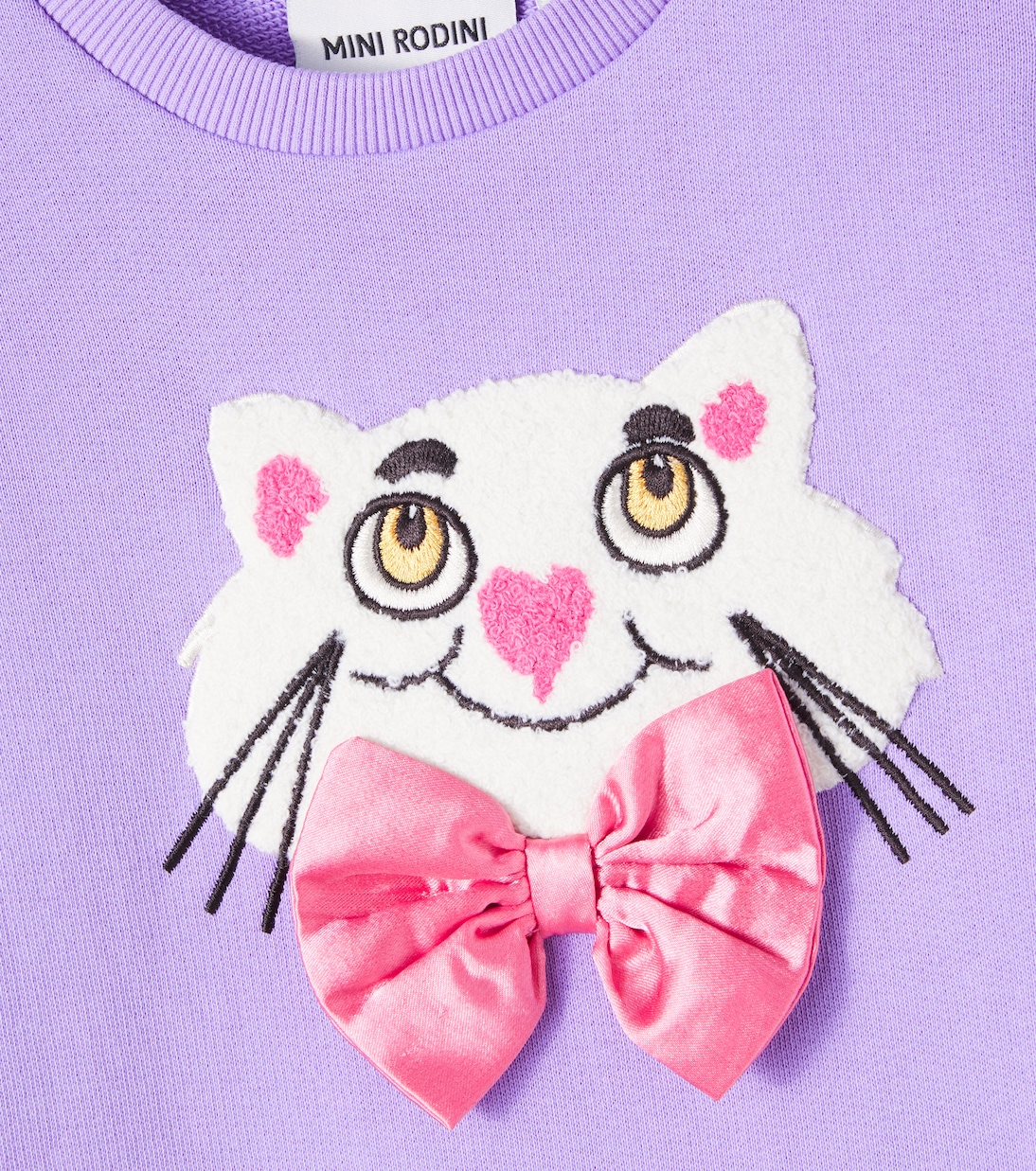 Patch-appliqué cotton dress | Mini Rodini