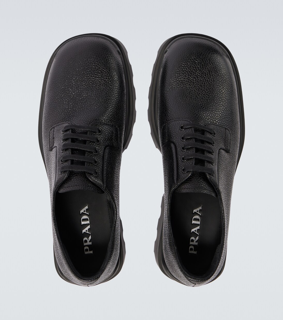 Leather Derby shoes | Prada