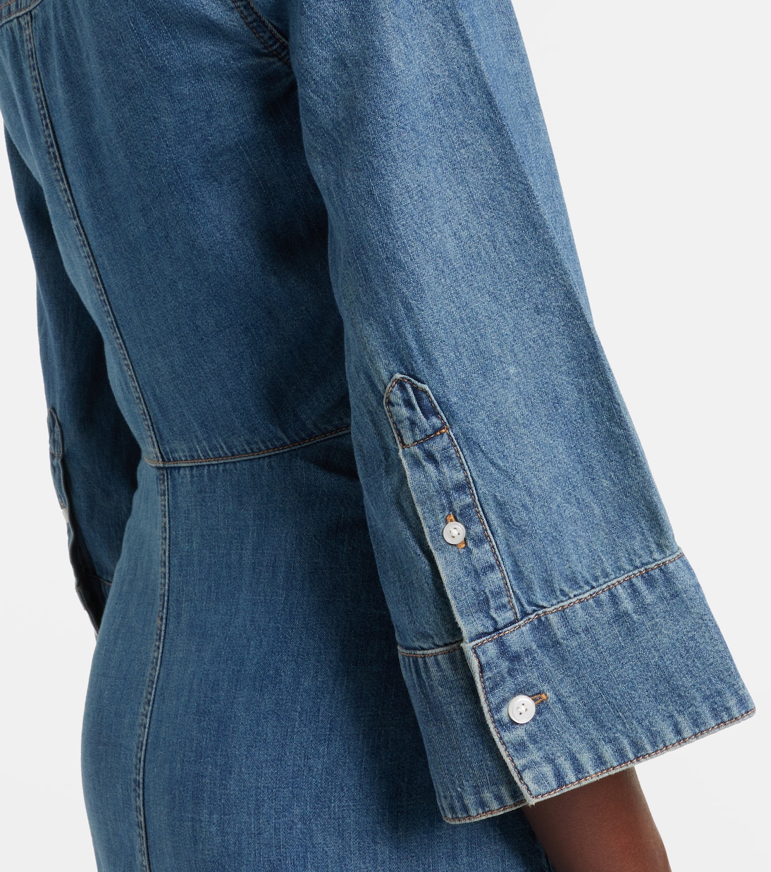 Hemdblusenkleid Haydon aus Denim | Veronica Beard