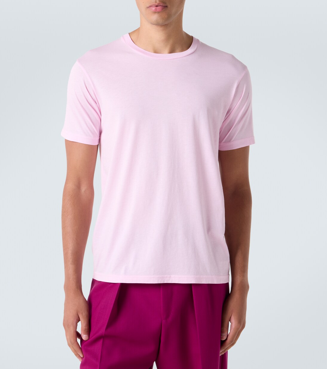T-shirt en coton et soie mélangés | Tom Ford