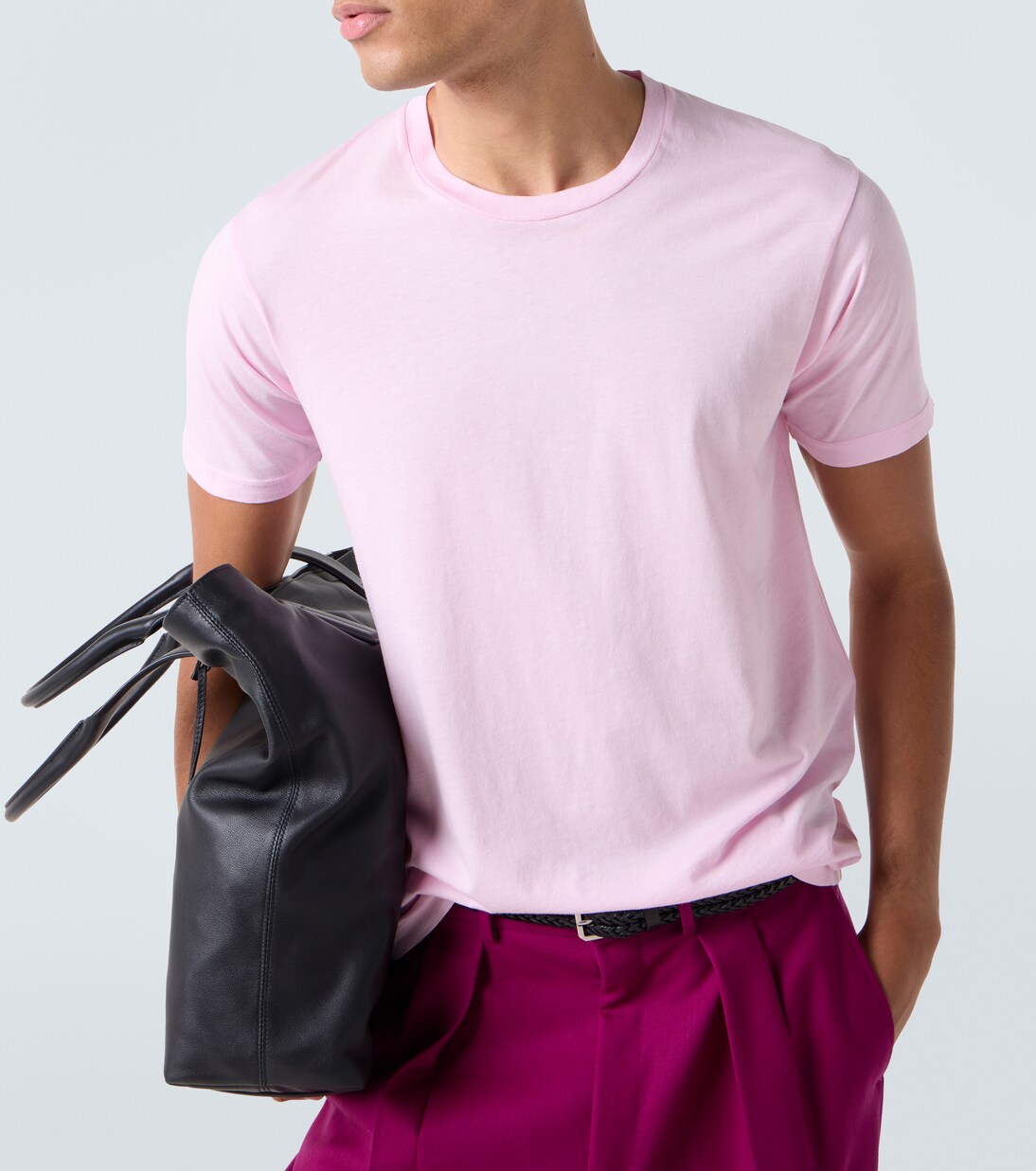 T-shirt en coton et soie mélangés | Tom Ford