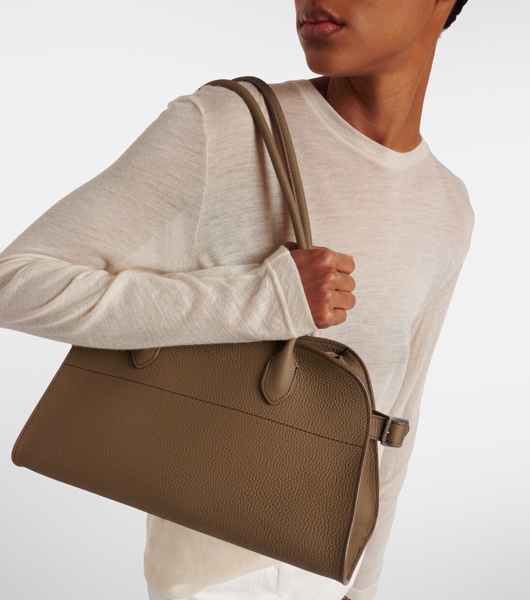 Schultertasche Margo 12 aus Leder | The Row