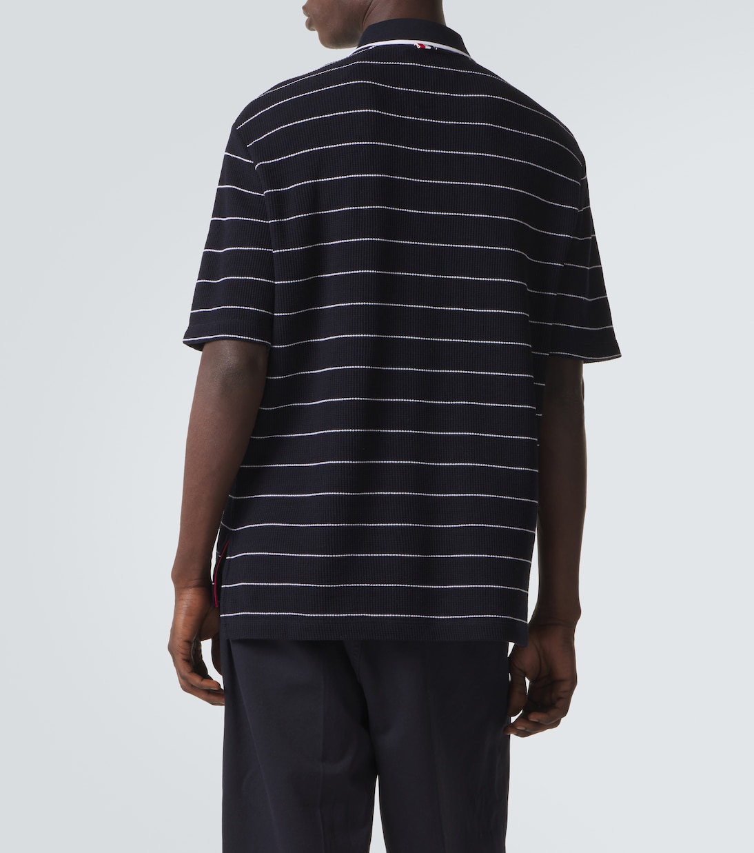 Polohemd aus Baumwolle und Leinen | Thom Browne