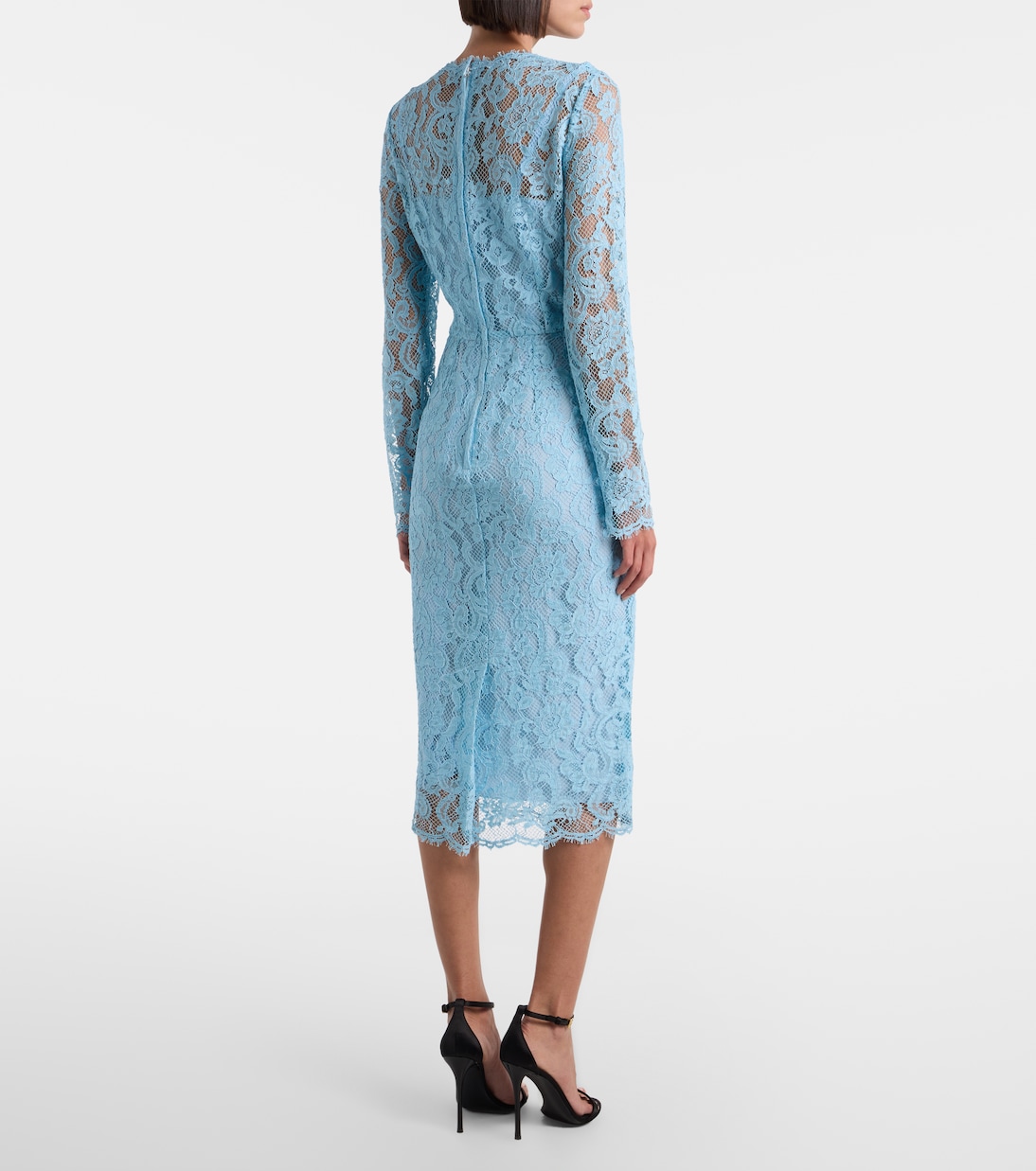 Vestido de cóctel de mezcla de algodón | Dolce&Gabbana