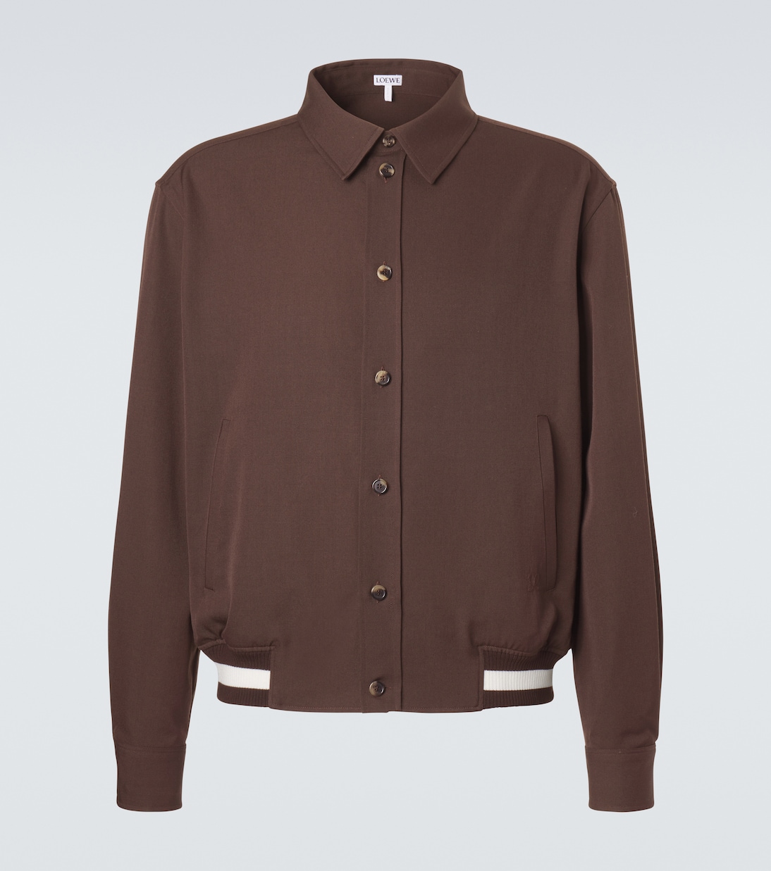 Blousonjacke aus Woll-Gabardine | Loewe