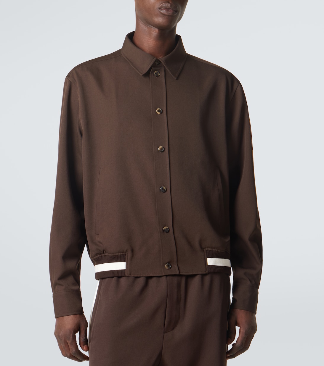 Blousonjacke aus Woll-Gabardine | Loewe