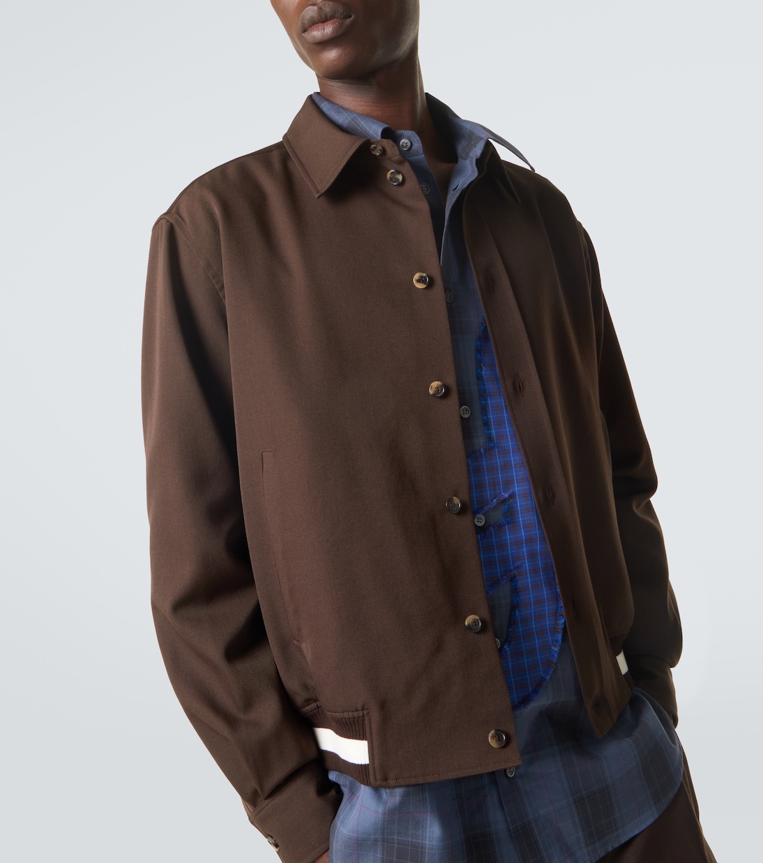 Blousonjacke aus Woll-Gabardine | Loewe