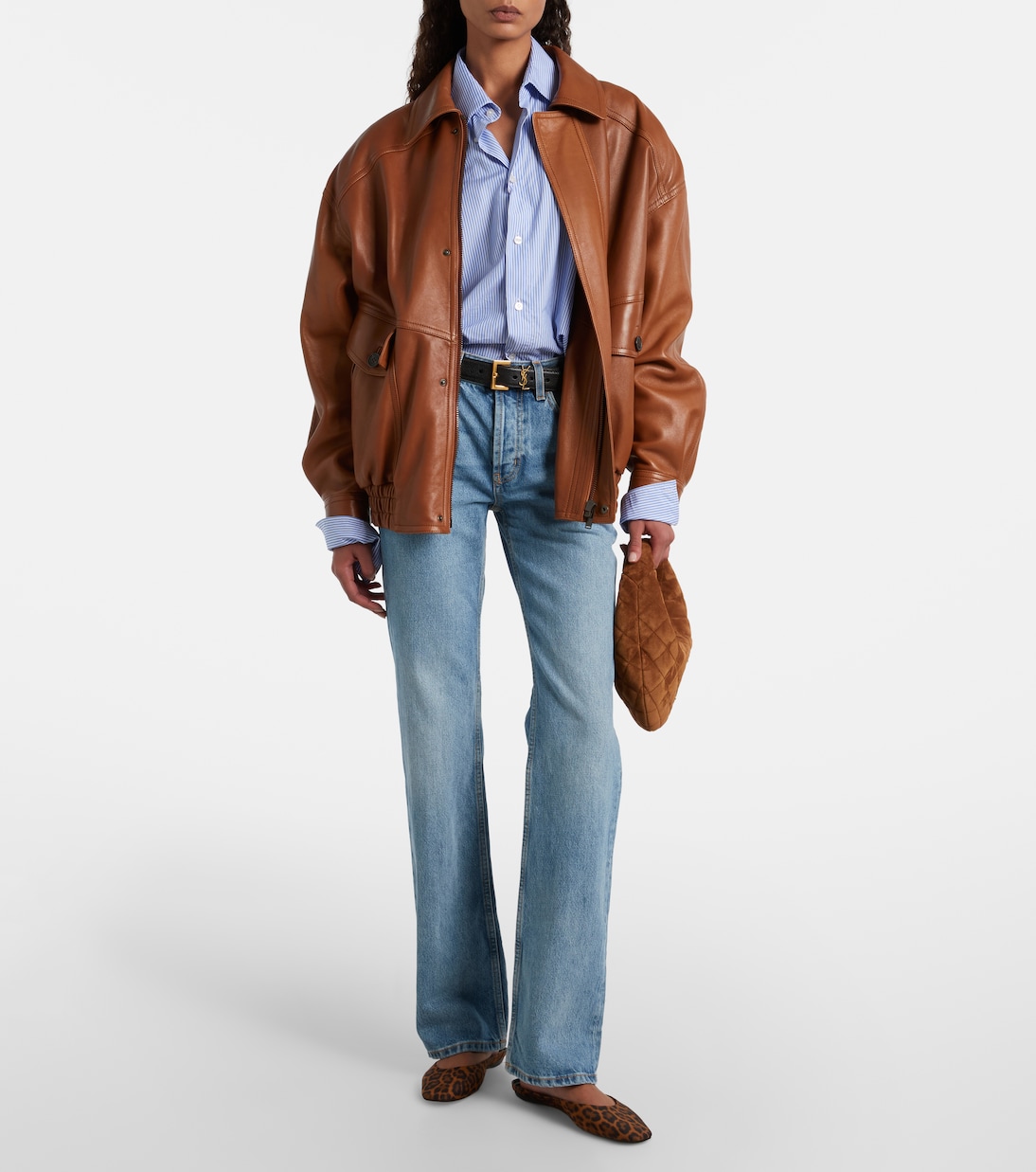 Icarino Mini quilted suede top-handle bag | Saint Laurent