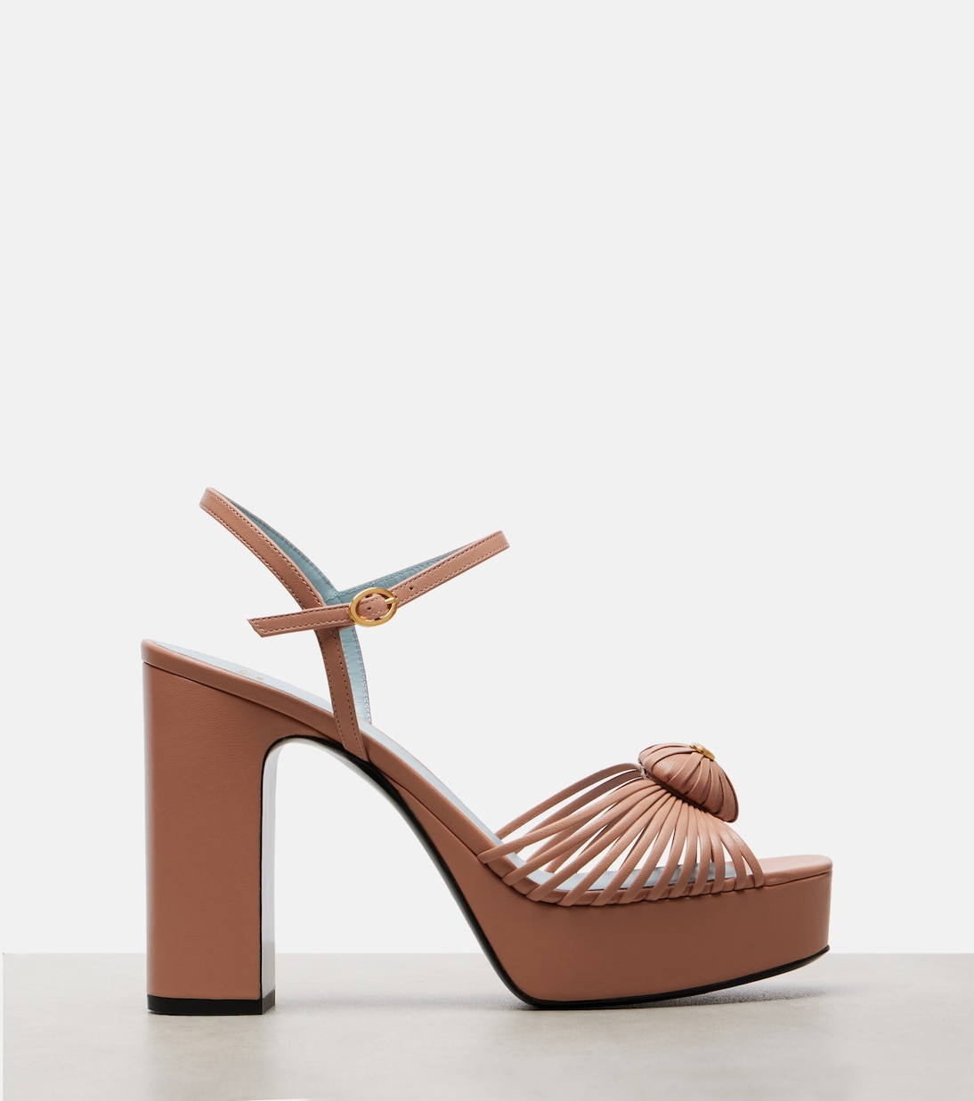 Cœur Royal 115 leather platform sandals | Valentino Garavani