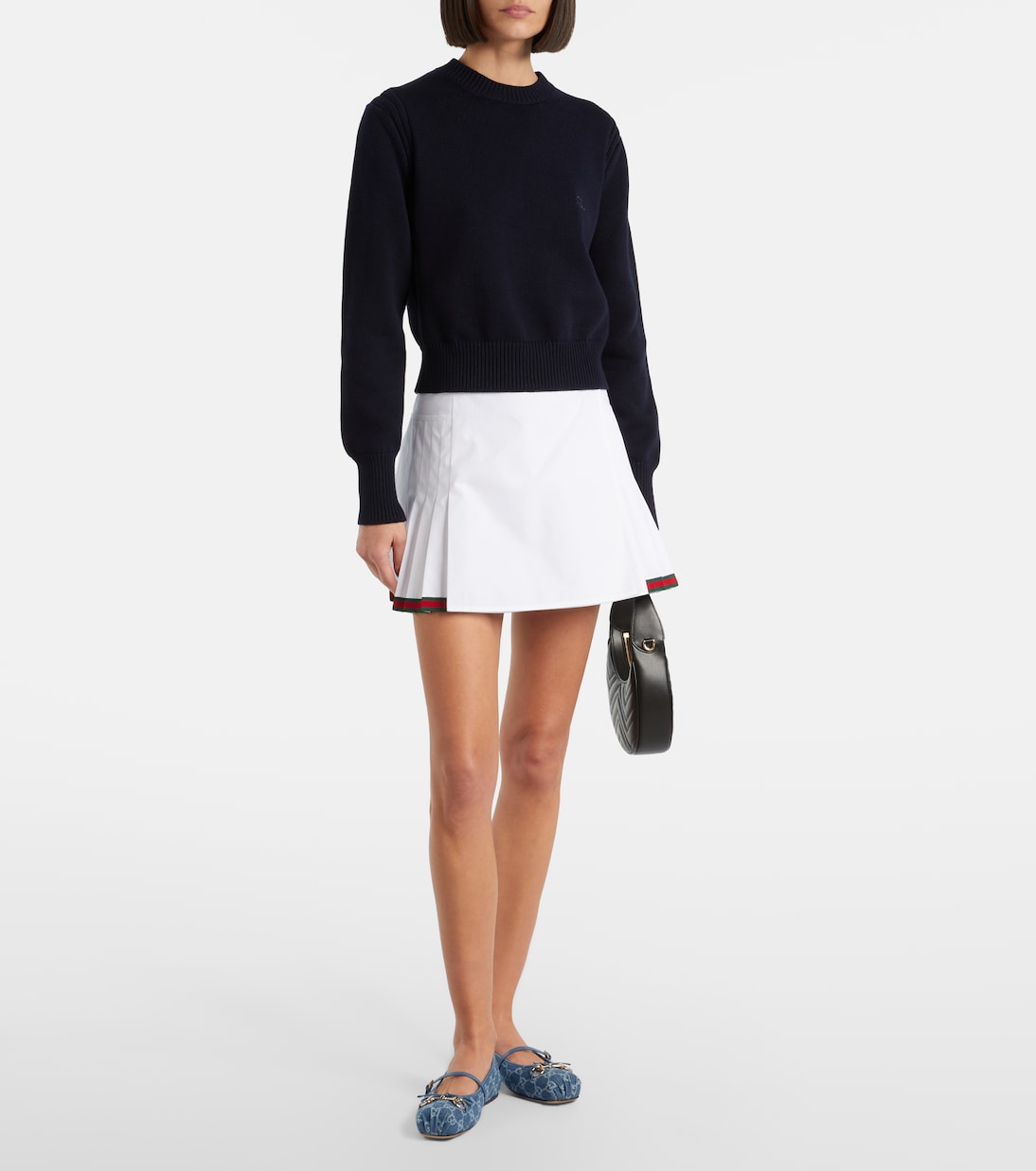 Ballerinas Gucci Horsebit GG aus Denim | Gucci