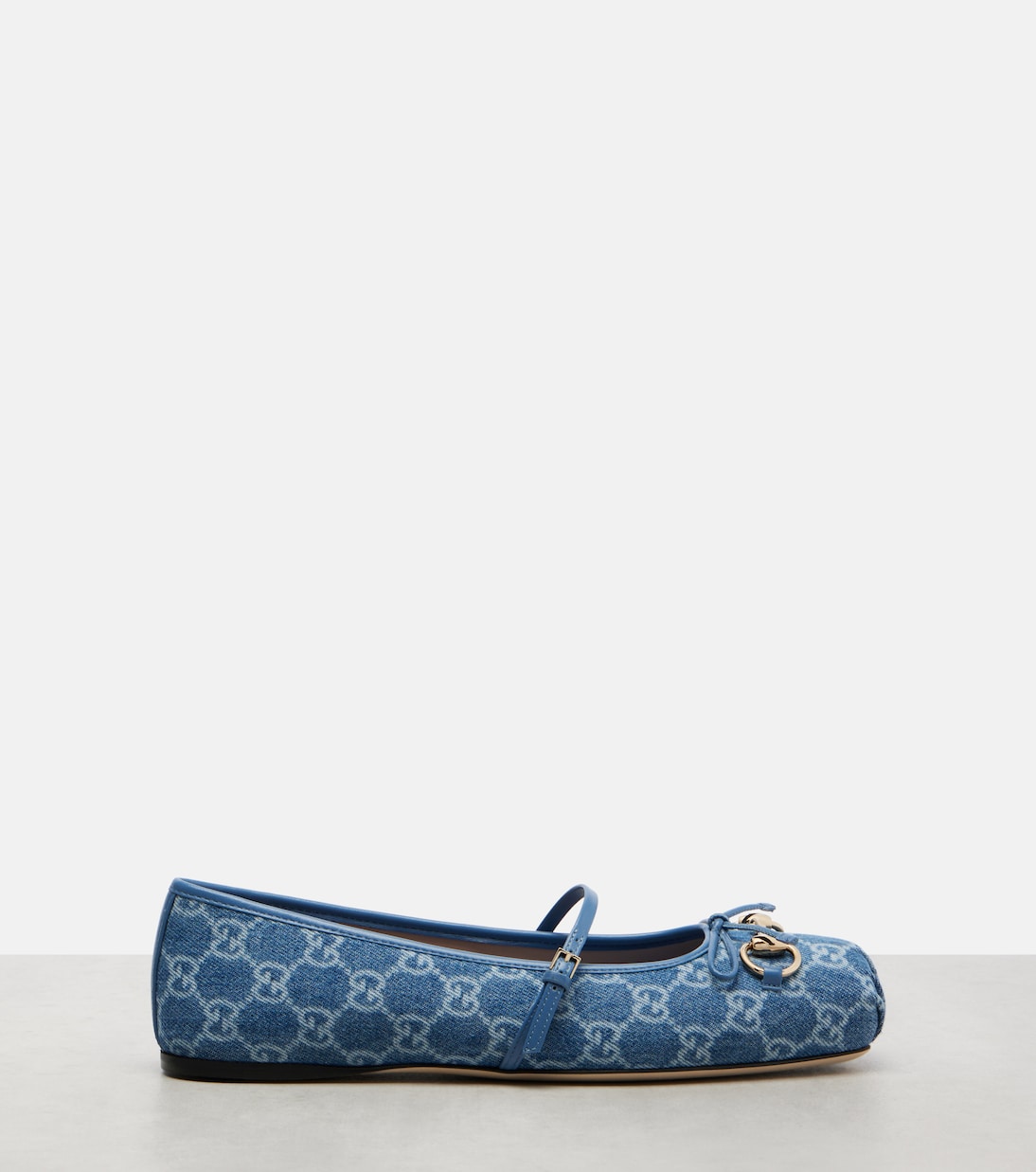 Ballerinas Gucci Horsebit GG aus Denim | Gucci