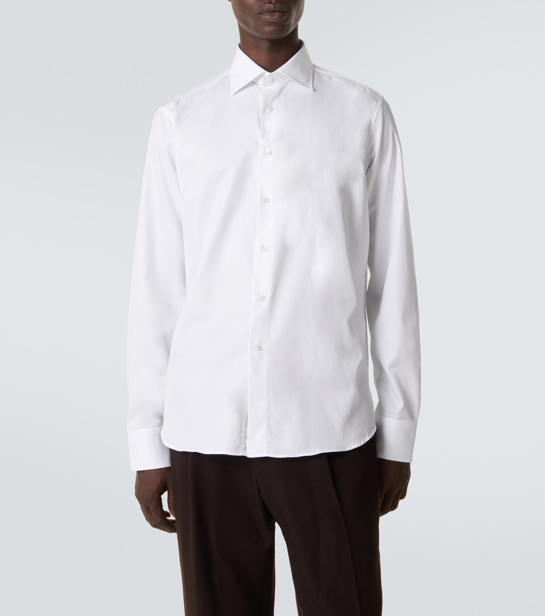 Cotton poplin shirt | Canali