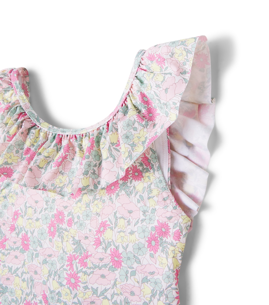 Floral ruffled swimsuit | Tartine et Chocolat