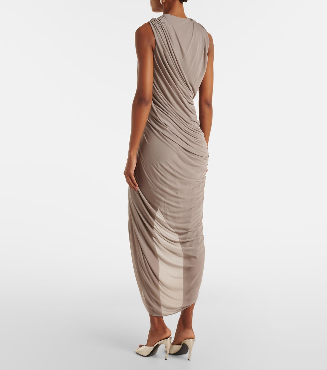 Vestido de fiesta Ripple de jersey drapeado adornado | Christopher Esber