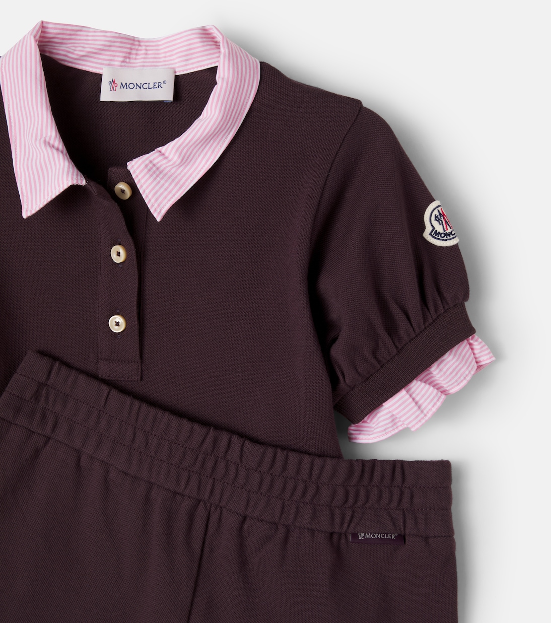 Set de polo y shorts de algodón | Moncler Enfant