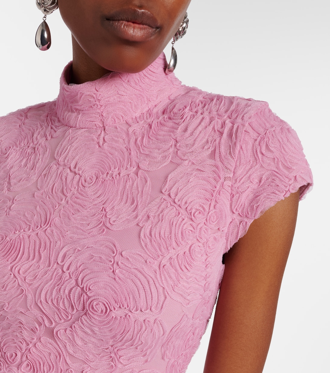 Maxikleid aus Mesh | Rotate